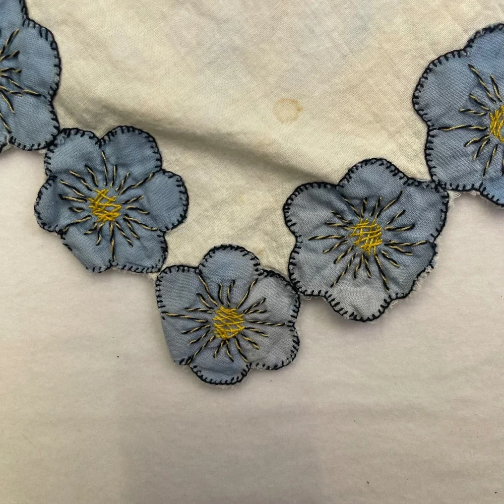 Vintage Mexico‎ Souvenir Apron Embroidered Floral Design Kitchen Decor